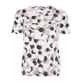 Tigi Tonal Polka Dot Short Sleeve Top - White - Old Railway Line Garden Centre