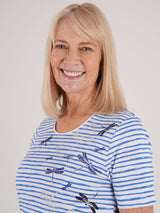 TIGI Ultramarine Dragonfly Stripe Top - T25 - 33D - Old Railway Line Garden Centre