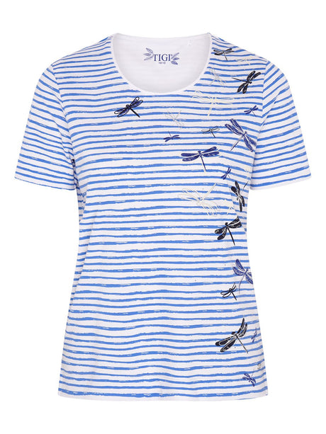 TIGI Ultramarine Dragonfly Stripe Top - T25 - 33D - Old Railway Line Garden Centre