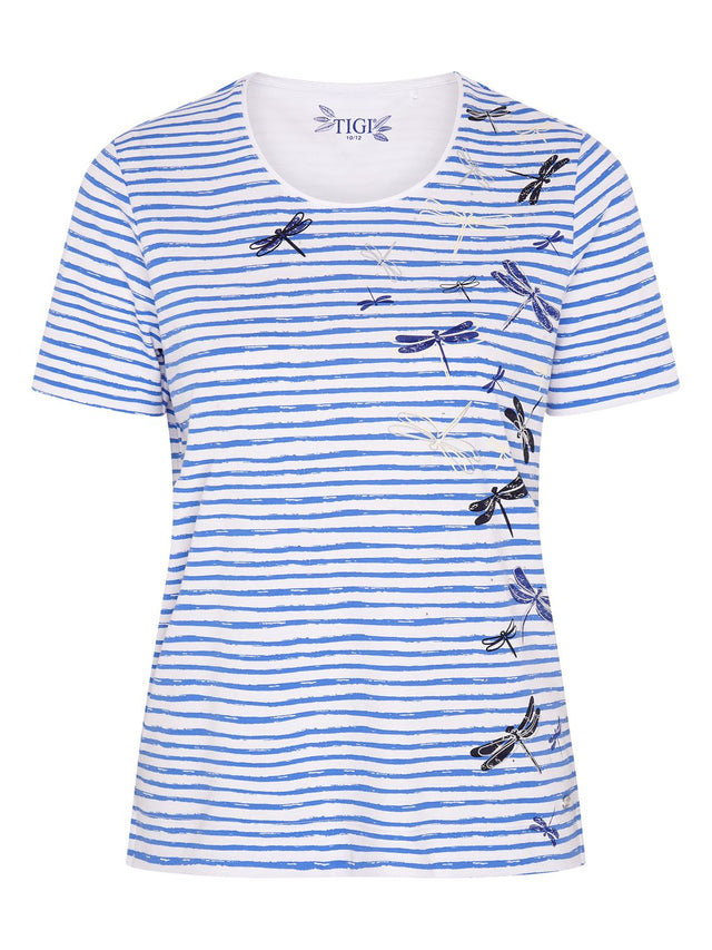 TIGI Ultramarine Dragonfly Stripe Top - T25 - 33D - Old Railway Line Garden Centre