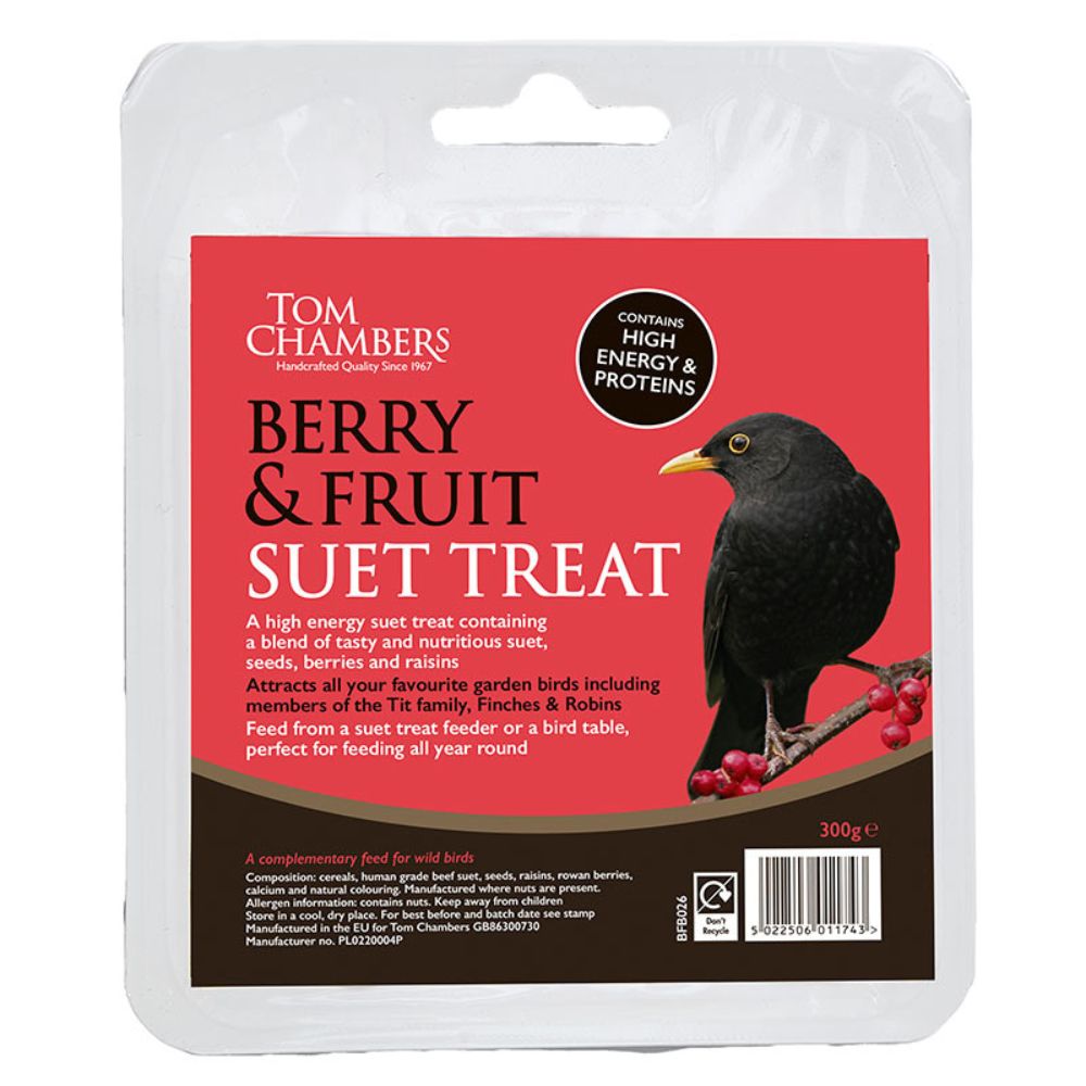 Tom Chambers 300g Berry & Fruit Suet Treat