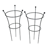 Tom Chambers 54cm Black Small Herbaceous Plant Support (Pack of 2) - Old Railway Line Garden Centre