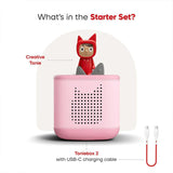 Tonies Pink Toniebox2 Starter Set & Creative Tonie