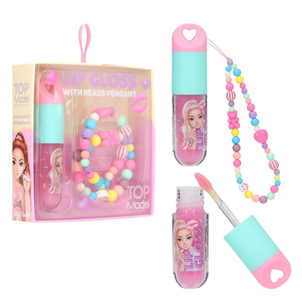 TOPModel Candy Glam Lip Gloss With Beads Pendant - Old Railway Line Garden Centre
