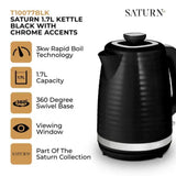 Tower 1.7L Black Saturn Kettle