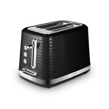 Tower 2 Slice Black Saturn Toaster