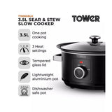 Tower 3.5L Slow Cooker - Black