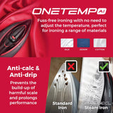 Tower 3100W One Temp Steam Iron - Black/Red - Old Railway Line Garden Centre