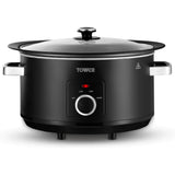Tower 6.5L Slow Cooker - Black