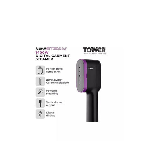 Tower Ceraglide Handheld Garment Steamer - Old Railway Line Garden Centre
