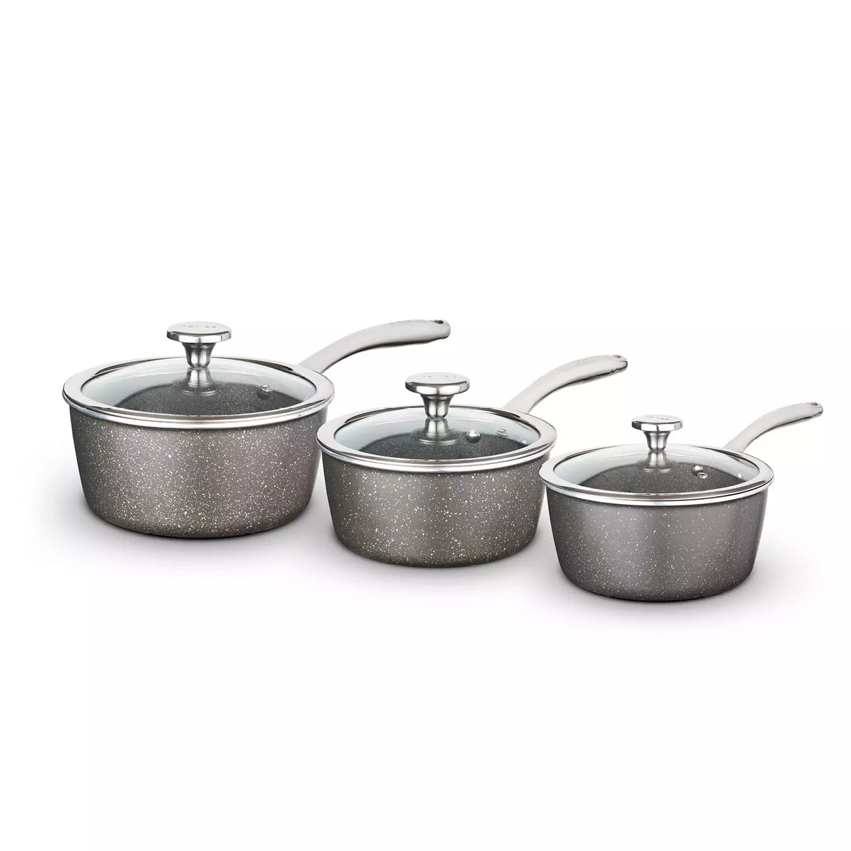 Tower Cerastone Pro Saucepan Set (Set of 3)