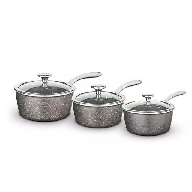 Tower Cerastone Pro Saucepan Set (Set of 3) - Old Railway Line Garden Centre