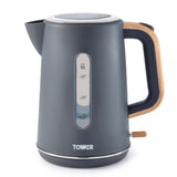 Tower Scandi 1.7L Grey Rapid Boil Kettle - Old Railway Line Garden Centre