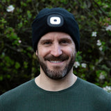 Town & Country Black Beanie with Torch