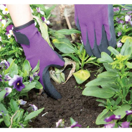 Town & Country Medium Purple Weed Master Plus Nitrile Gloves