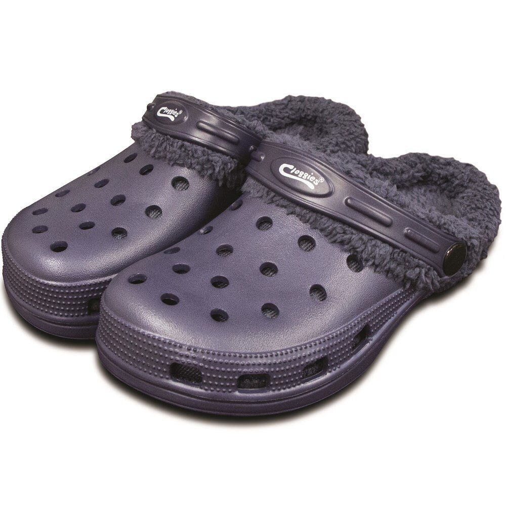 Town & Country Blue Kids Fleecy Clogs Size 10