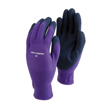 Town & Country Purple Mastergrip Latex Gloves - Medium - Old Railway Line Garden Centre