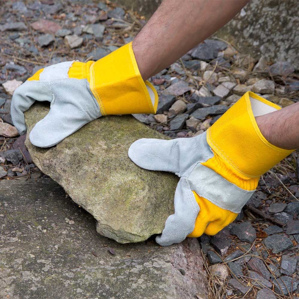 Town & Country Yellow General Purpose Rigger Gloves - Large - Old Railway Line Garden Centre