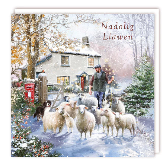 Tracks Publishing Herding the Sheep Christmas Charity Cards - (Pack of 5)