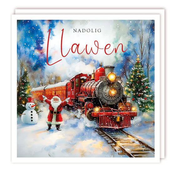 Tracks Publishing Nadolig Llawen Santa Express Charity Cards - (Pack of 5)