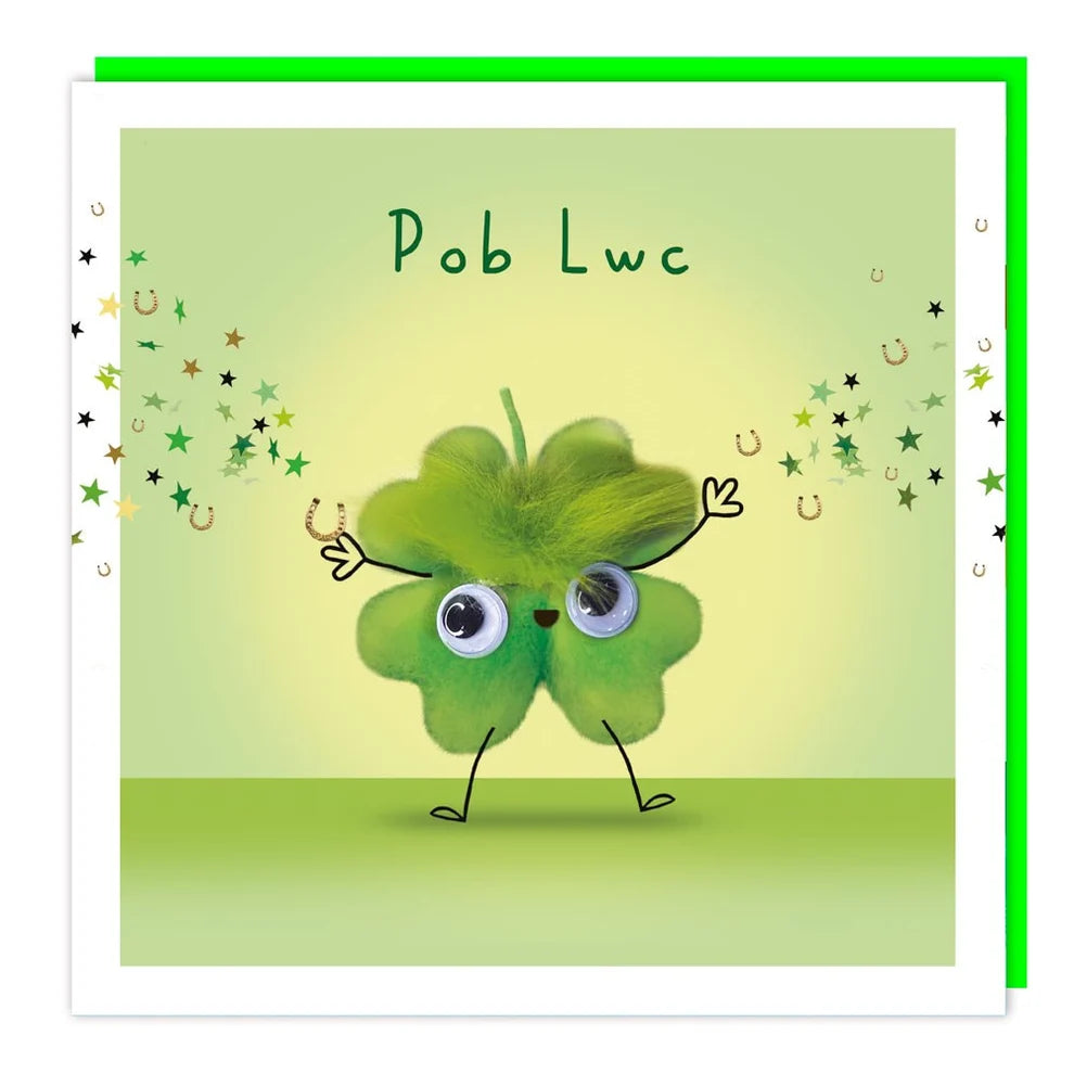 Tracks Publishing Pob Lwc! / Good Luck Blank Card
