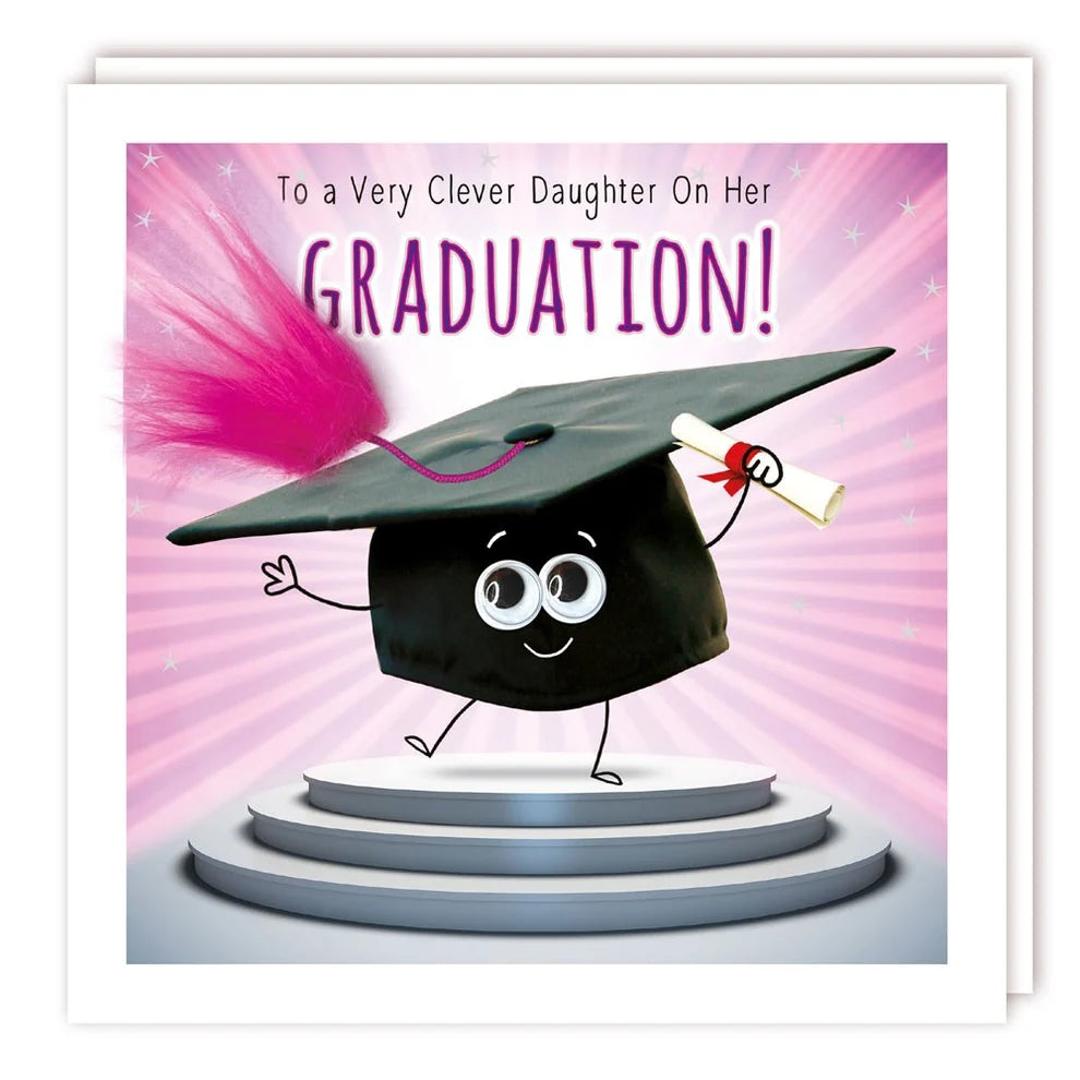 Tracks Publishing To a Very Clever Daughter On Her Graduation! Fluffy Blank Card