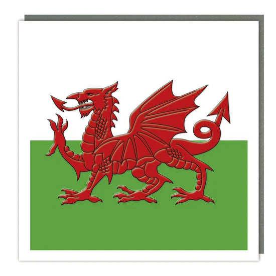 Tracks Publishing Welsh Flag Blank Card