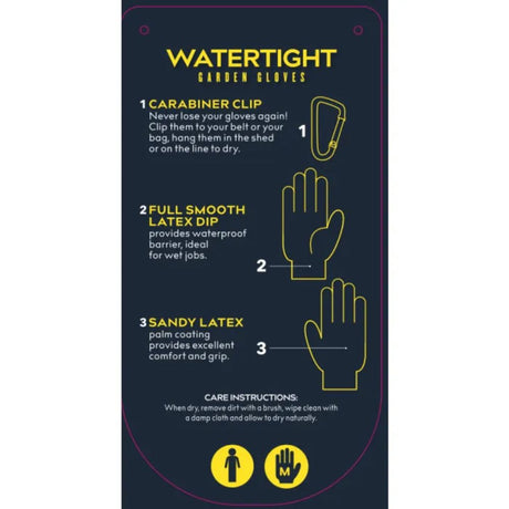 Treadstone ClipGlove Dark Blue Watertight Gloves - Large