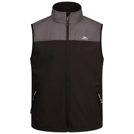 Trespass Abbott Men's Softshell Gilet - Gark Grey Marl - Old Railway Line Garden Centre