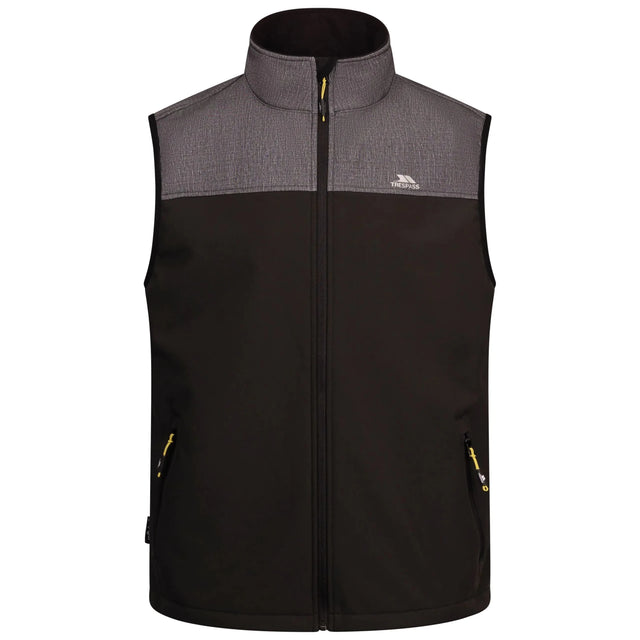 Trespass Abbott Men's Softshell Gilet - Gark Grey Marl - Old Railway Line Garden Centre