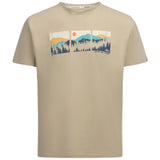 Trespass Benny Men's Graphic Short Sleeve T-Shirt - Oat - Old Railway Line Garden Centre