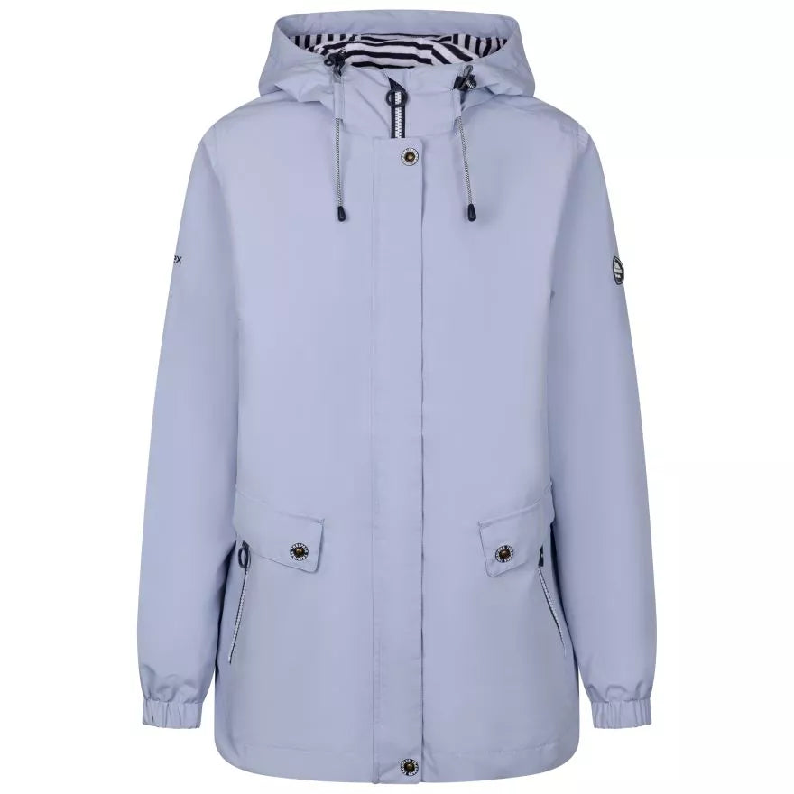Trespass Flourish Hooded Women's Waterproof Jacket - Cool Blue