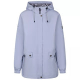Trespass Flourish Hooded Women's Waterproof Jacket - Cool Blue