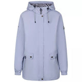 Trespass Flourish Hooded Women's Waterproof Jacket - Cool Blue - Old Railway Line Garden Centre