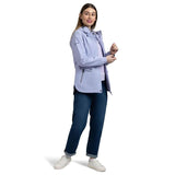 Trespass Flourish Hooded Women's Waterproof Jacket - Cool Blue - Old Railway Line Garden Centre
