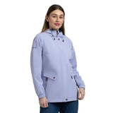 Trespass Flourish Hooded Women's Waterproof Jacket - Cool Blue - Old Railway Line Garden Centre