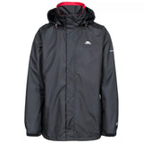 Trespass Fraser II Men's Waterproof Jacket - Black - Old Railway Line Garden Centre