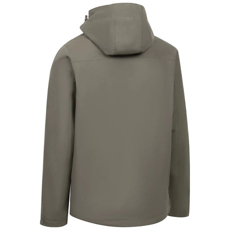 Trespass Griminish Storm Flap Men's Waterproof Jacket - Green Smoke - Old Railway Line Garden Centre