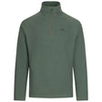 Trespass Keynote 1/2 Zip Men's Fleece - Green Smoke Alpine - Old Railway Line Garden Centre