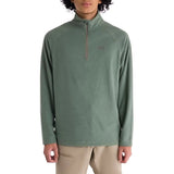 Trespass Keynote 1/2 Zip Men's Fleece - Green Smoke Alpine - Old Railway Line Garden Centre