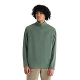 Trespass Keynote 1/2 Zip Men's Fleece - Green Smoke Alpine - Old Railway Line Garden Centre