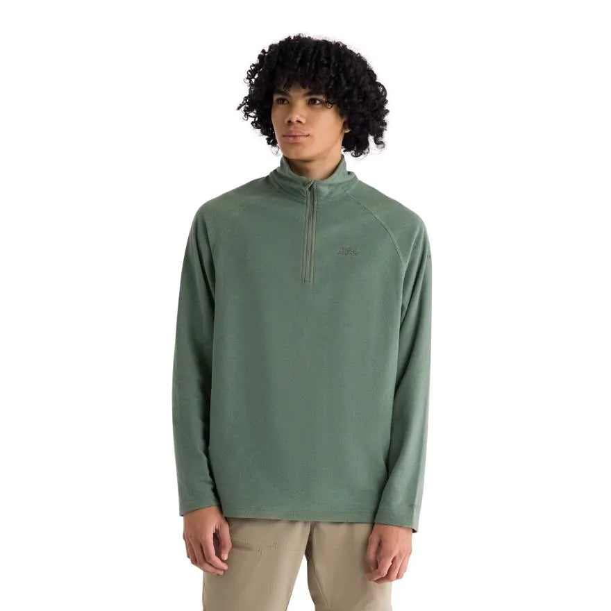 Trespass Keynote 1/2 Zip Men's Fleece - Green Smoke Alpine