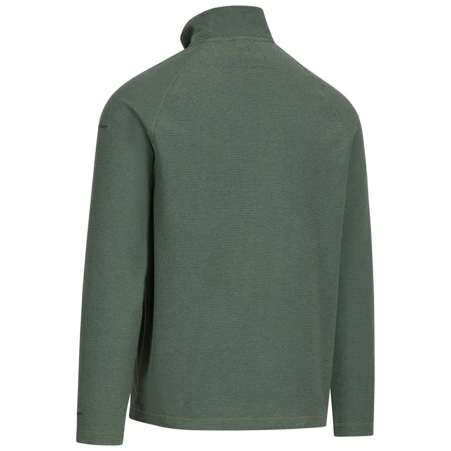 Trespass Keynote 1/2 Zip Men's Fleece - Green Smoke Alpine