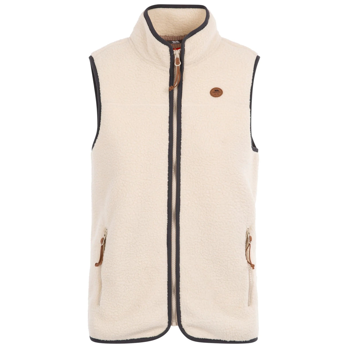 Trespass Notion Knitted Fleece Women's Gilet - Ghost - Old Railway Line Garden Centre