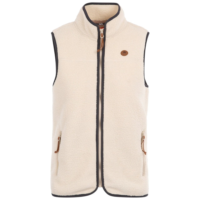 Trespass Notion Knitted Fleece Women's Gilet - Ghost - Old Railway Line Garden Centre