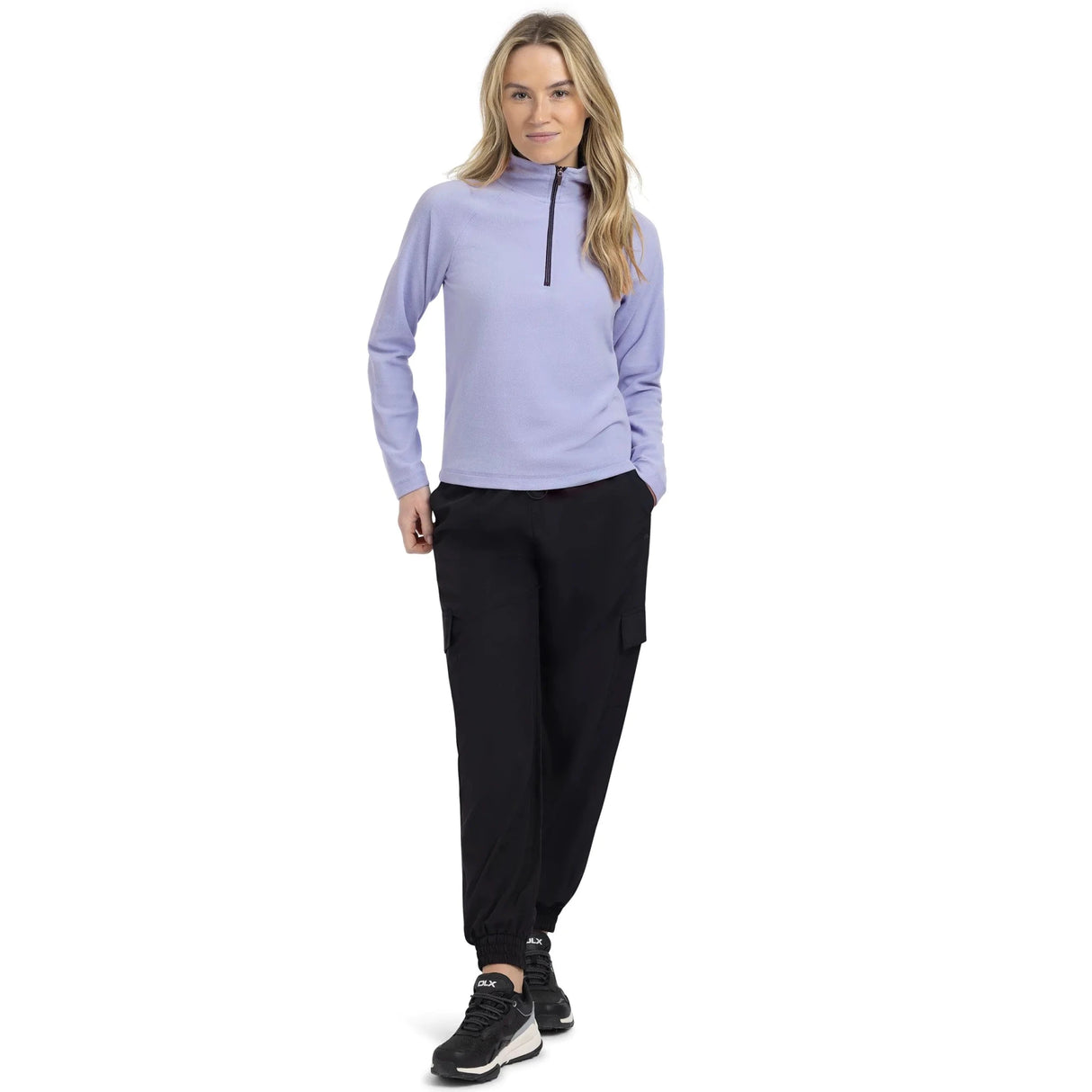 Trespass Skylar 1/2 Zip Women's Fleece - Cool Blue - Old Railway Line Garden Centre