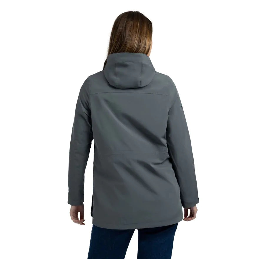 Trespass Tiverton Hooded Waterproof Women's Jacket - Teal Mist
