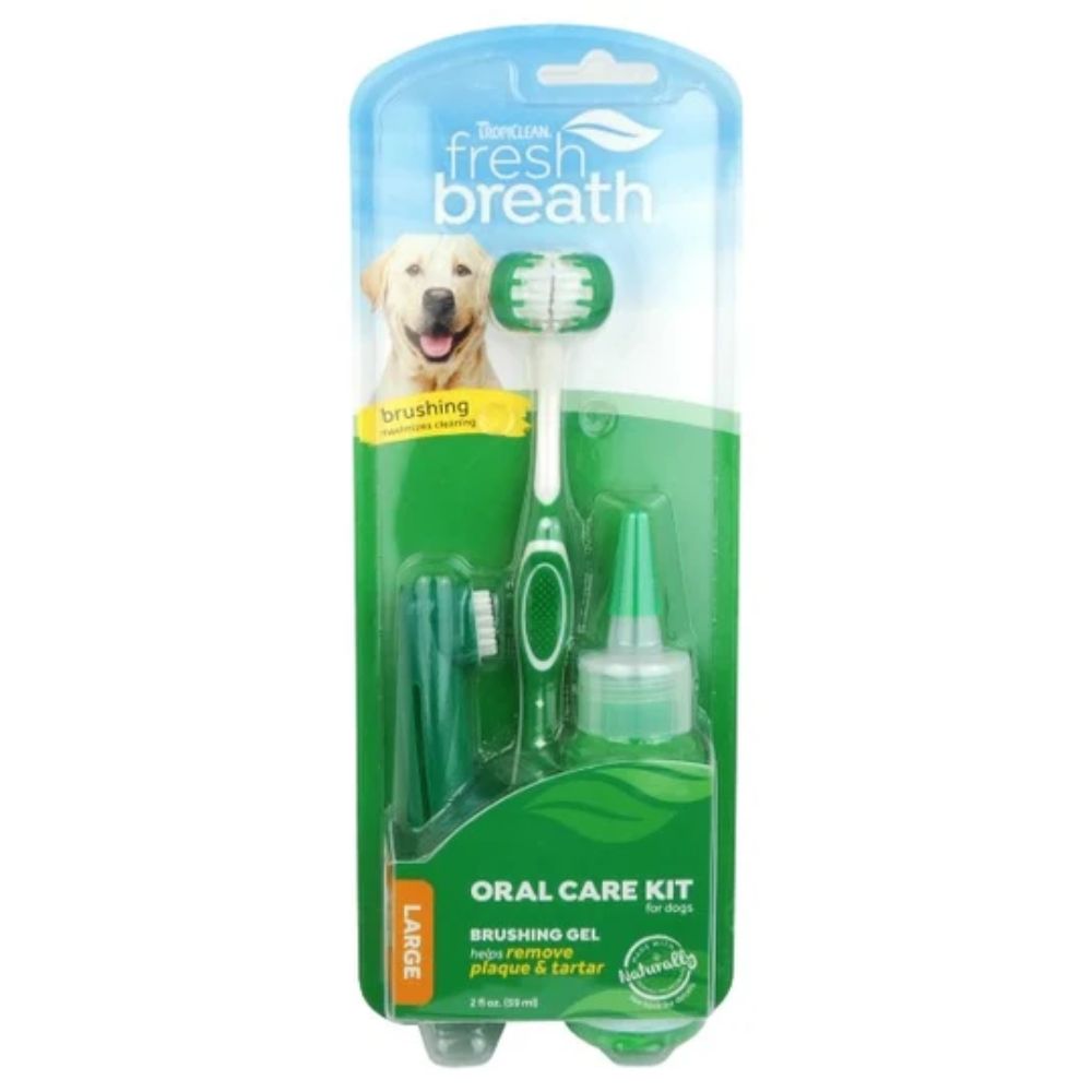 Tropiclean 59ml Oral Care Kit For Dogs
