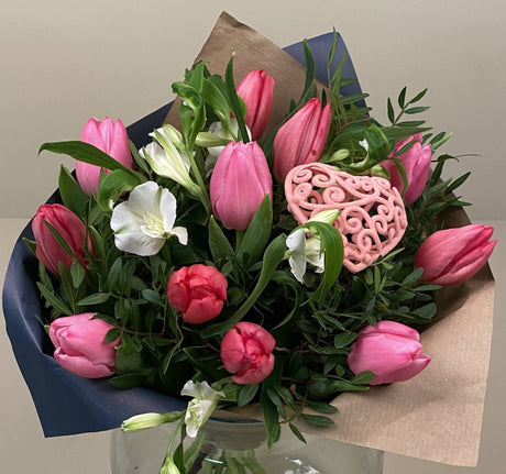 Tulip Mixed Bouquet - Pink & White - Old Railway Line Garden Centre