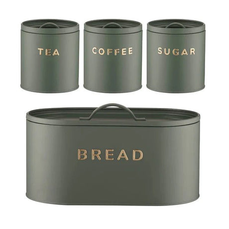 Typhoon Heritage Kitchen Storage - Green - (Set of 4) - Old Railway Line Garden Centre